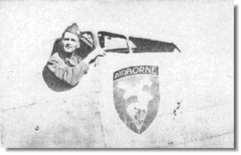 Dick Wolch in the cockpit of a C47 prior to the Normandy Drop